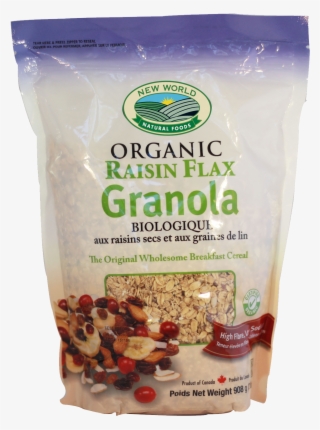 100% Organic Raisin Flax Granola - Muesli