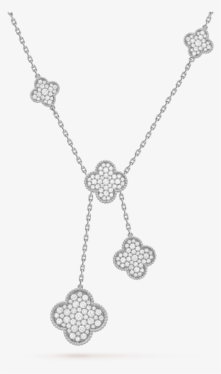 Van Cleef Alhambra Diamond Necklace