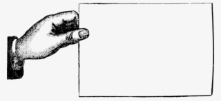Free Png Download Vintage Victorian Hand Sign Png Images - Hand With Sign Png