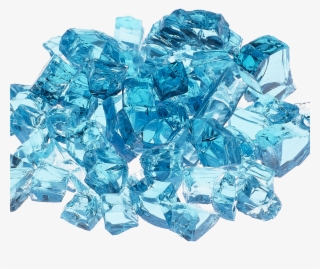 Elemental 1/2″ Calypso Light Blue Reflective Fire Glass - Crystal