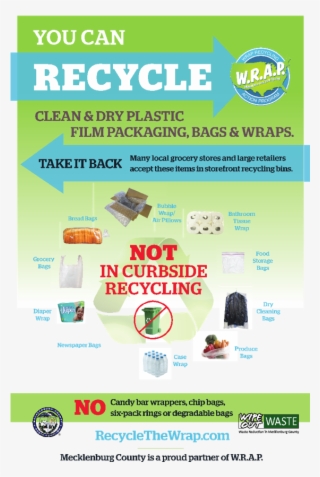 Download The Wrap Poster Specific To Mecklenburg County - Plastic Film Recycling Org