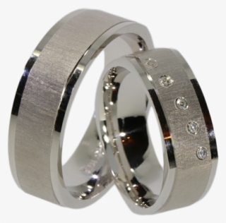 2 Wedding Rings Made Of Genuine Silver - Engagement Ring