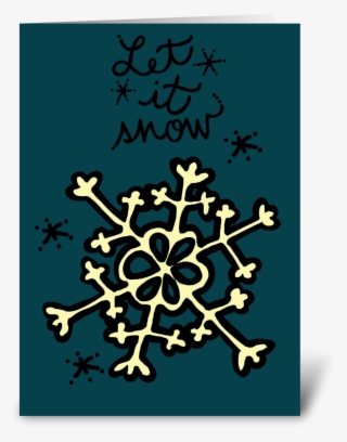 Let It Snow - Greeting Card