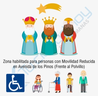 Movilidad Reducida Montequinto Para Visualizar La Cabalgata - Dibujos De Los Reyes Magos