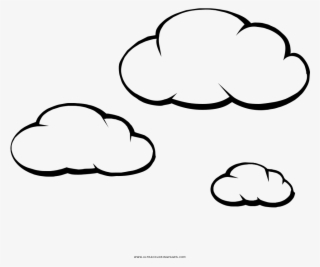 Nuvens Coloring Page - Nuvole Disegno Png