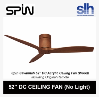 Spin Savannah 52" Designer Dc Ceiling Fan - Ceiling Fan