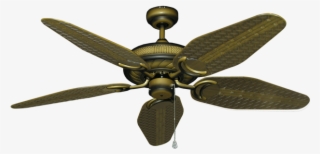 Atlantis Tiger's Eye Ceiling Fan With 52" Weave Tiger's - Fan
