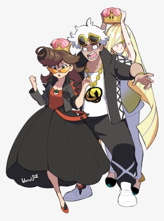 Crowning Guzma With The Super Crown, Drawn By @lilirulu - Cartoon