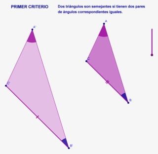 Primer Criterio De Semejanza De Triangulos