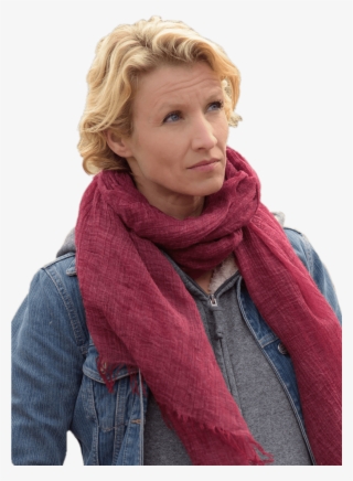 Alexandra Lamy Pink Scarf - Scarf