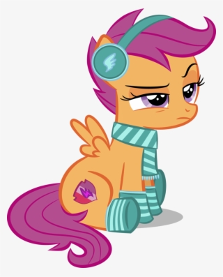 Scarf Clipart Winter Outfit - Scootaloo