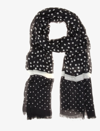 Germany Dolce Gabbana Polka Dot Print Woven Scarf Bc992 - Polka Dot