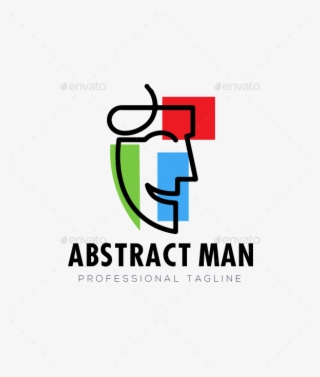 Abstract Man Face Logo - Graphic Design