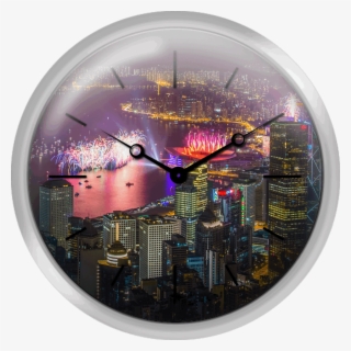 Hong Kong New Year 2013 Fireworks Display - Skyline