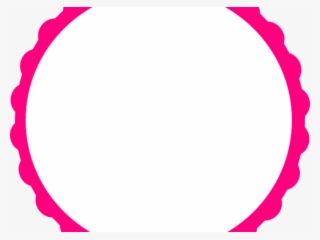 Vector Frame Clipart Scalloped Frame - Circle