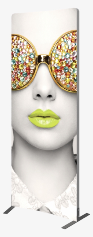 Vector Frame Curved 01 Fabric Banner Display - Illustration