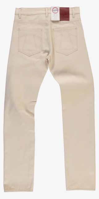 Snow 76 Bull Denim Pants, White - Pocket