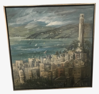 Artist Signed 1960's View Of San Francisco - Picture Frame