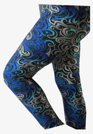 Blue Swirl - Leggings