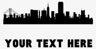 San Francisco Cityscape Skyline T-shirt - Silhouette