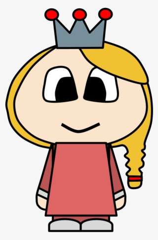 Princess, Crown, Big Eyes, Cartoon Person - Cartoon