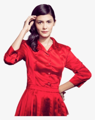 Audrey Tautou Red Dress - Audrey Tautou Png - 1848x962 PNG Download