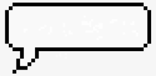 Empty Speech Bubble - Pixel Chat Bubble Transparent
