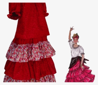 Red Dress Clipart Mexican Dress - Costume