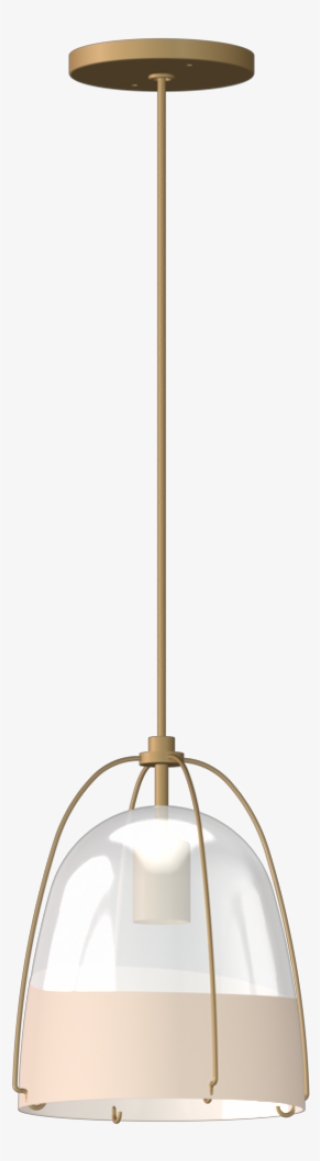 Haleigh 8" Clear & Opal Split Glass Dome Pendant - Ceiling Fixture