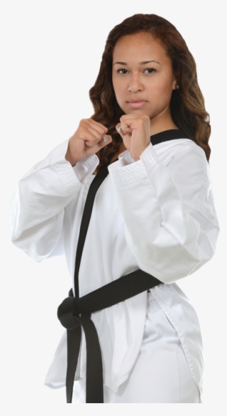 Woman In Karate Stance - Girl