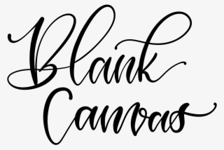 Blank Canvas Logo - Calligraphy