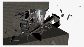 A Destroyed Looking Environment From The Interior Room - House