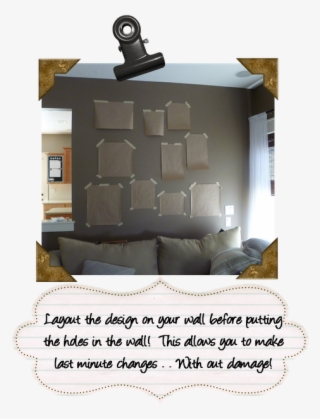 Trace Frames On Paper And Tape In Place On Wall To - Den