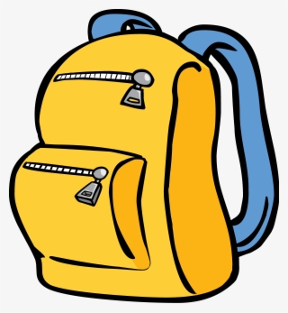 Backpack Clipart Yellow Backpack - Yellow Backpack Clipart