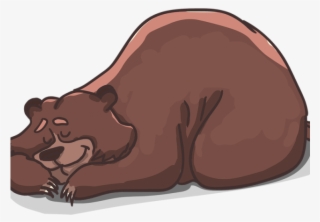 Brown Bear Sleeping Clipart