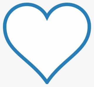 Blue Outline Heart Svg Clip Arts 600 X 557 Px