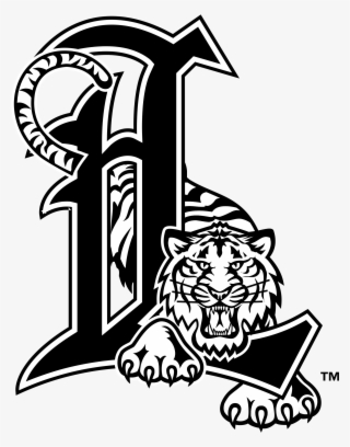 Lakeland Tigers Logo Png Transparent - Black And White Detroit Tigers