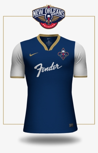 New Orleans Pelicans Sponsored By Fender - Football Jersey Design 2018