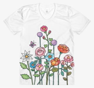 "flower Garden" T-shirt - Tulip