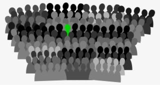 Public Computer Icons Download Drawing - Black And White Crowd