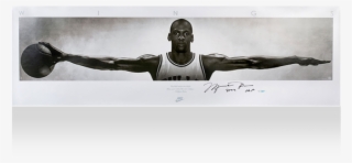 Michael Jordan Signed Wings Print - Michael Jordan Poster