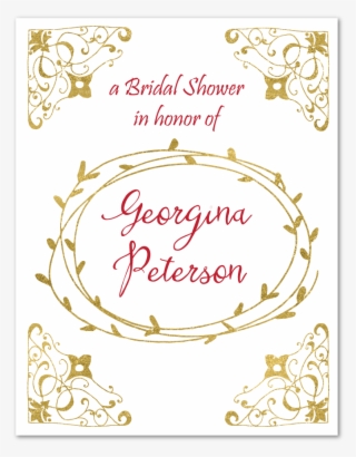 Vines & Lace Bridal Shower Invitation - Illustration