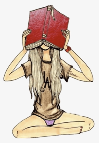 Free Png Download Diary Wattpad Png Images Background - Drawing Reading Girl Png