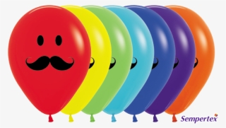 Globo R-12 Impreso Carita Feliz Con Bigote - Sempertex