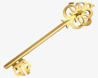 Key Clipart Golden Key - Brass