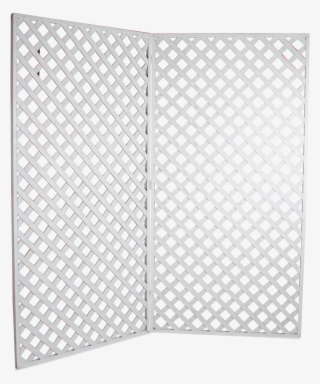 White Wood Lattice Screen 4' X 8' High - Graceland