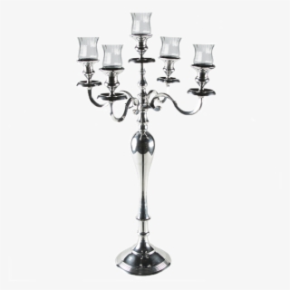 80cm Silver Candelabra