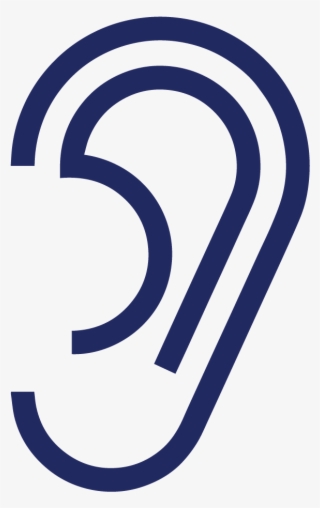 Ear Icon - Ear Hearing Black And White