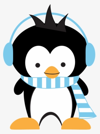 Penguin Clip Art Car - Cute Winter Penguin Clipart