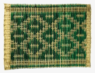Hand-woven Moroccan Green Placemat - Pattern